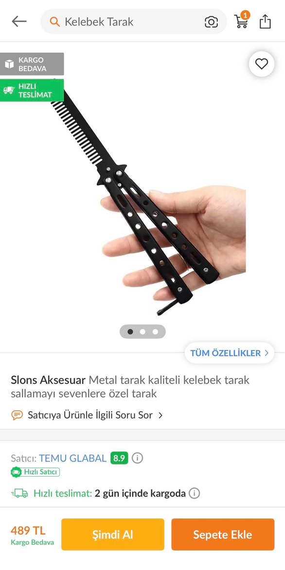 Kelebek Tarak - Görsel 2