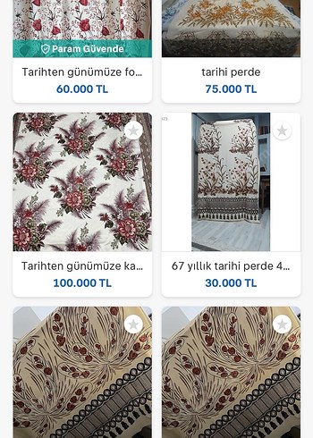 Tarihi fon perde (60-70) yıllık - Görsel 4