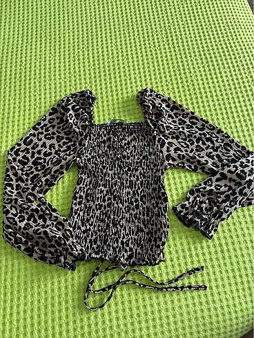 leopar desen bluz