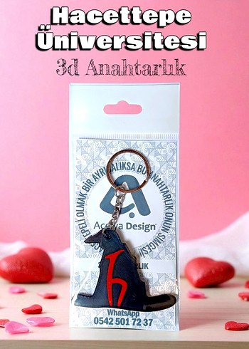 Hacettepe Üniversitesi 3d Anahtarlık
