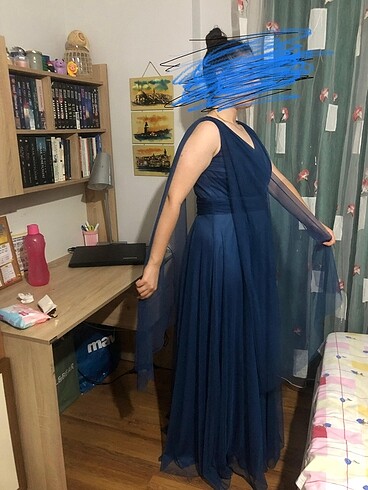 Diğer Saks mavisi abiye