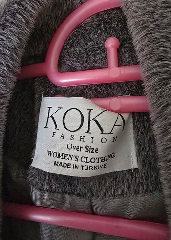 Gri Uzun Kadın Kaban - Görsel 2