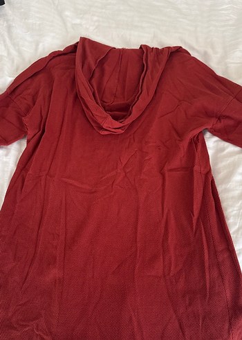 xl Beden kiremit Kapüşonlu Uzun Kollu Hemşirelik Sabahlığı