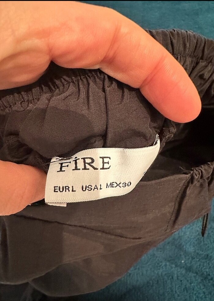 Siyah Rahat Kesim Kadın paraşüt Pantolon - Görsel 3