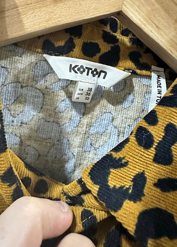 Düğmeli Leopar Desenli Kadın Gömlek - Görsel 5