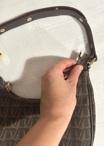 Kahverengi Desenli Deri Kadın Çanta - Görsel 3