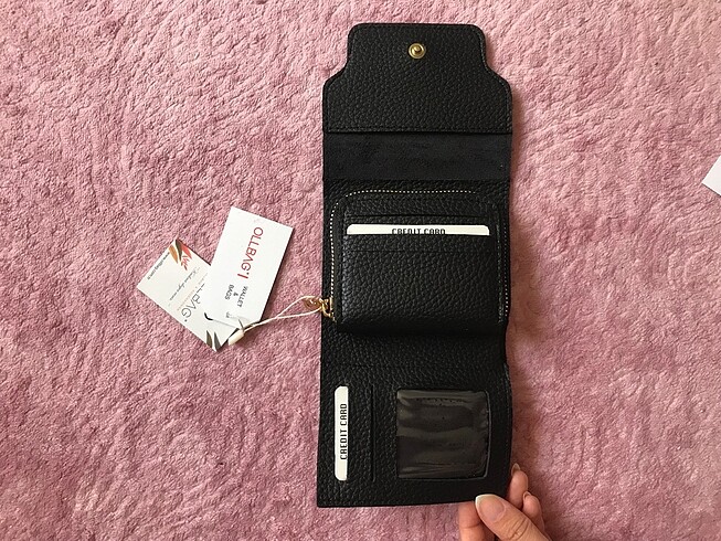 Ecrou siyah deri cüzdan - Görsel 4