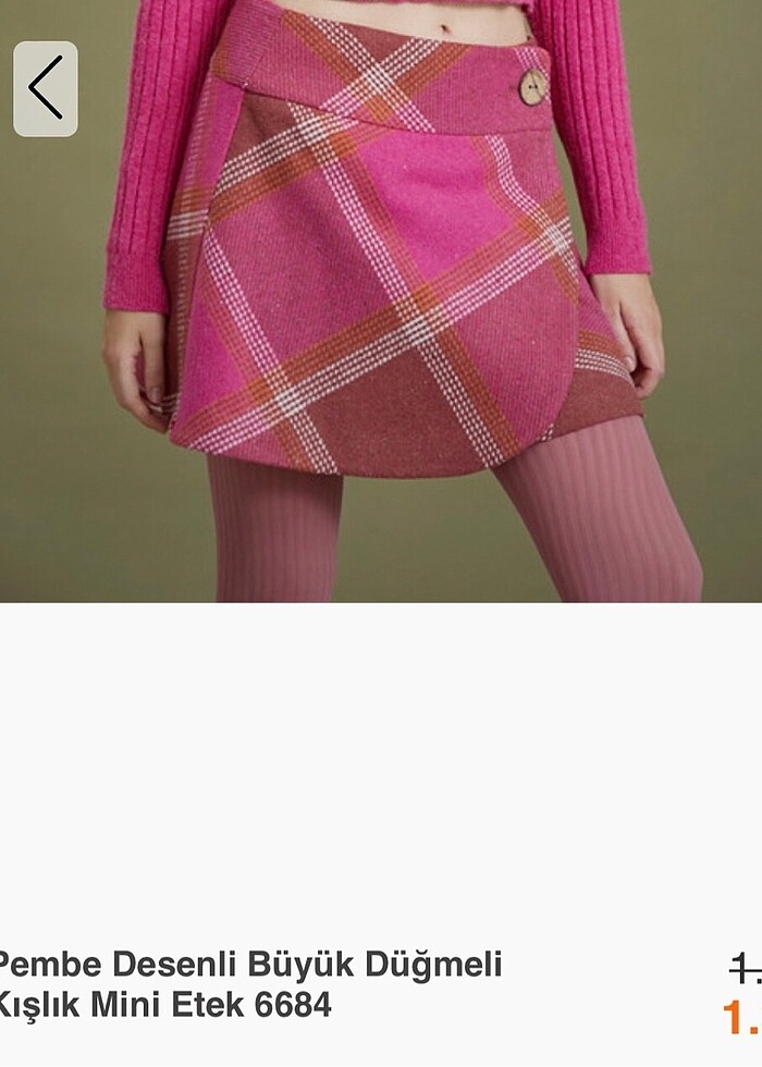 LOS BANDITOS Ekose Kışlık Mini Etek - Görsel 3