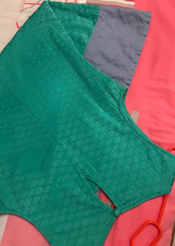 Renkli Kolsuz Midi Kadın Elbise - Görsel 3