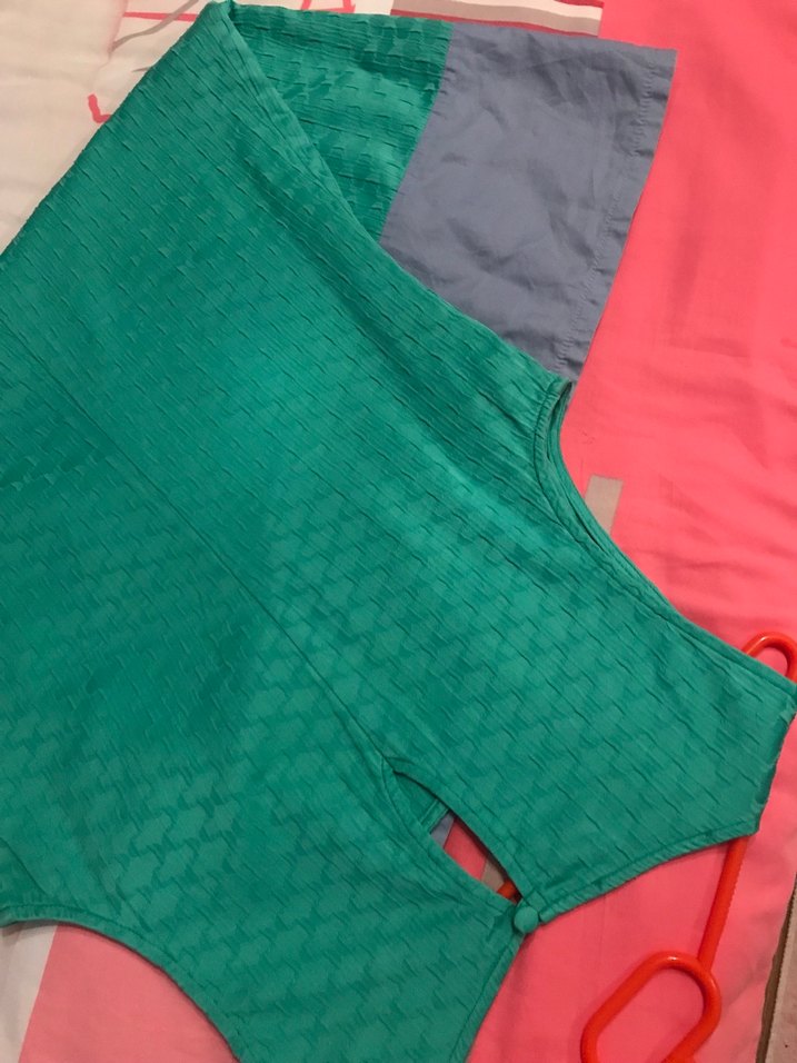 Renkli Kolsuz Midi Kadın Elbise - Görsel 3