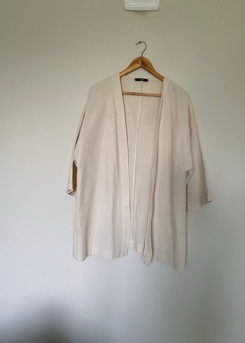 40 Beden camel Renk Bej Midi Kadın Denim Hırka
