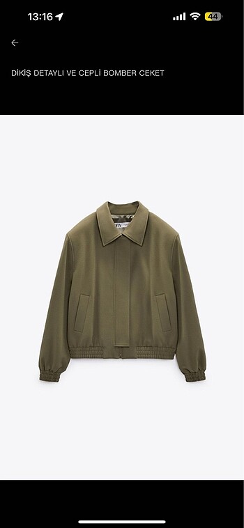 Zara bomber ceket. XS