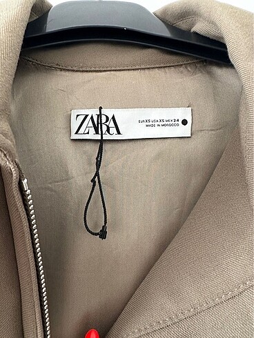 xs Beden haki Renk Zara bomber ceket. XS