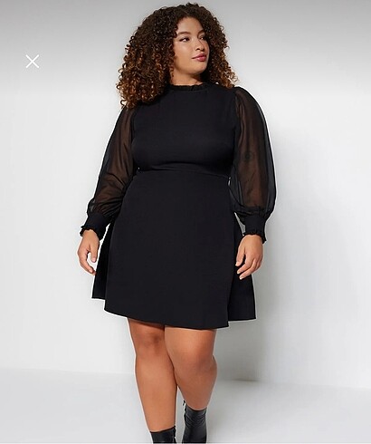 Trendyol & Milla Trendyol Curve Maxi Dokuma elbise