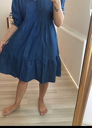Zara Kot Jean elbise