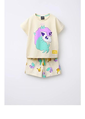 Zara Kız Çocuk Pamuklu Baskılı Tişört 9-10 yaş - Görsel 4