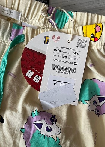 Zara Kız Çocuk Pamuklu Baskılı Tişört 9-10 yaş - Görsel 2