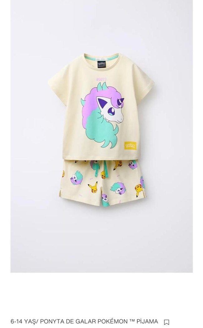 Zara Kız Çocuk Pamuklu Baskılı Tişört 9-10 yaş - Görsel 4