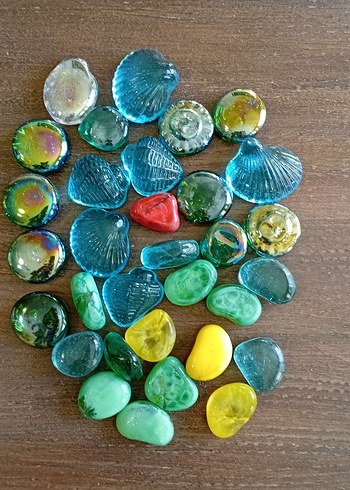Renkli cam Taş Süslemeleri Seti - Görsel 8