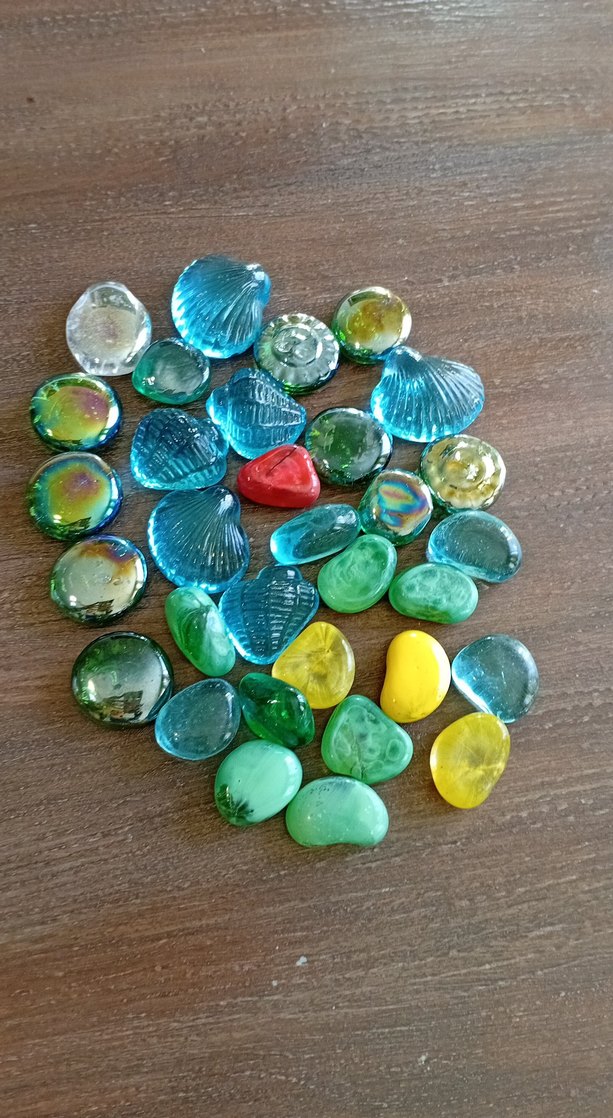Renkli cam Taş Süslemeleri Seti - Görsel 2