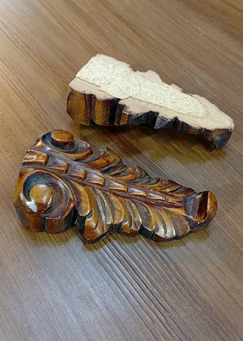 Kahverengi Vintage Ahşap Aplik - Görsel 4