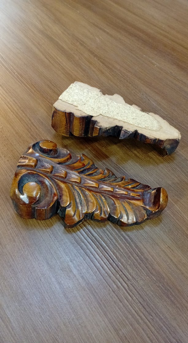 Kahverengi Vintage Ahşap Aplik - Görsel 4