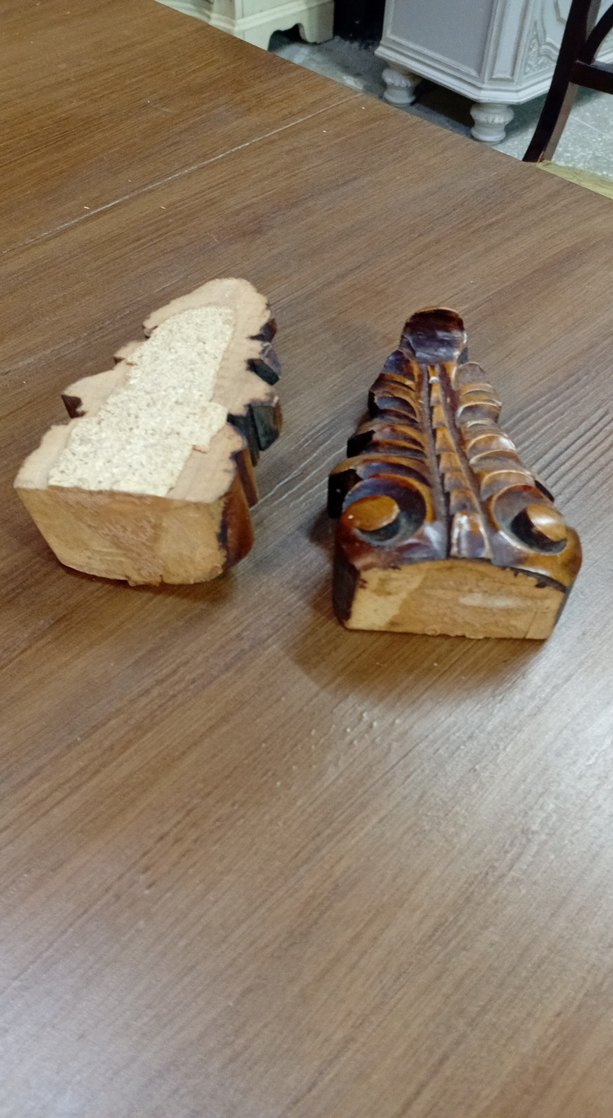 Kahverengi Vintage Ahşap Aplik - Görsel 5