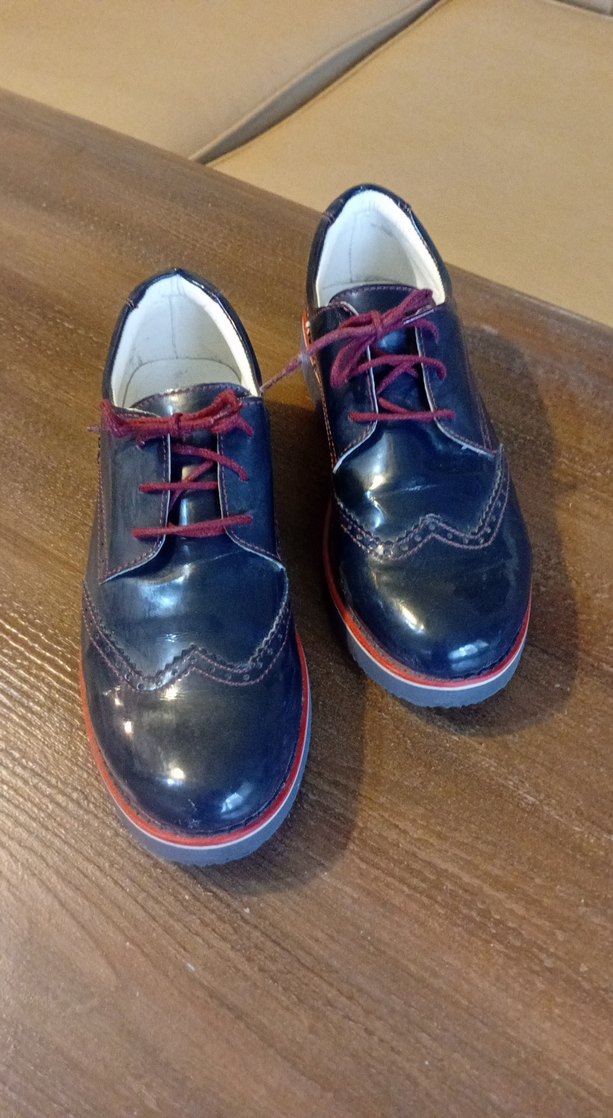 Bordo Bağcıklı Erkek Çocuk Özel Ayakkabı - Görsel 4