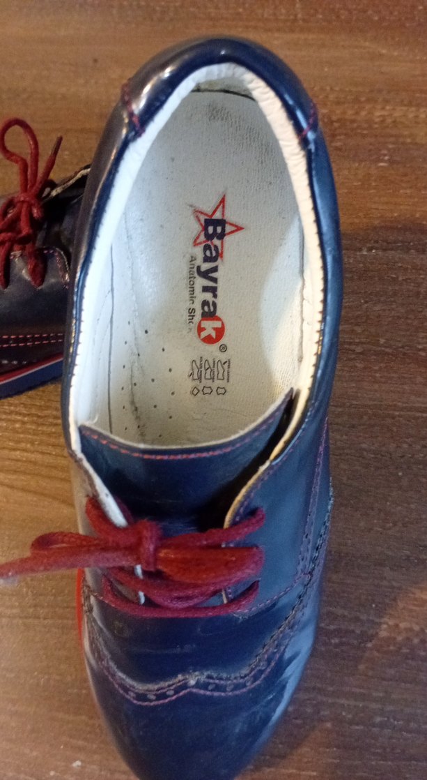 Bordo Bağcıklı Erkek Çocuk Özel Ayakkabı - Görsel 3