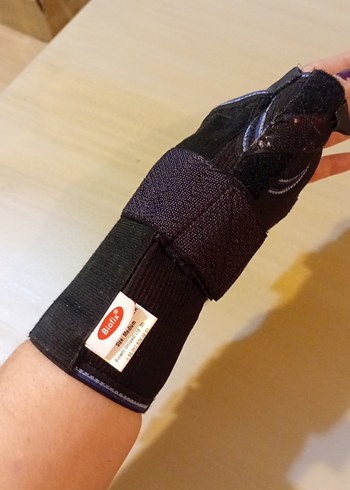 Statik Başparmak Destekli El Bilek Splinti (Airtex Kumaş) Sol - Görsel 2