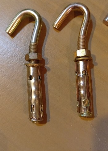 4 Adet Kancalı Çelik Dübel 10 cm - Görsel 5