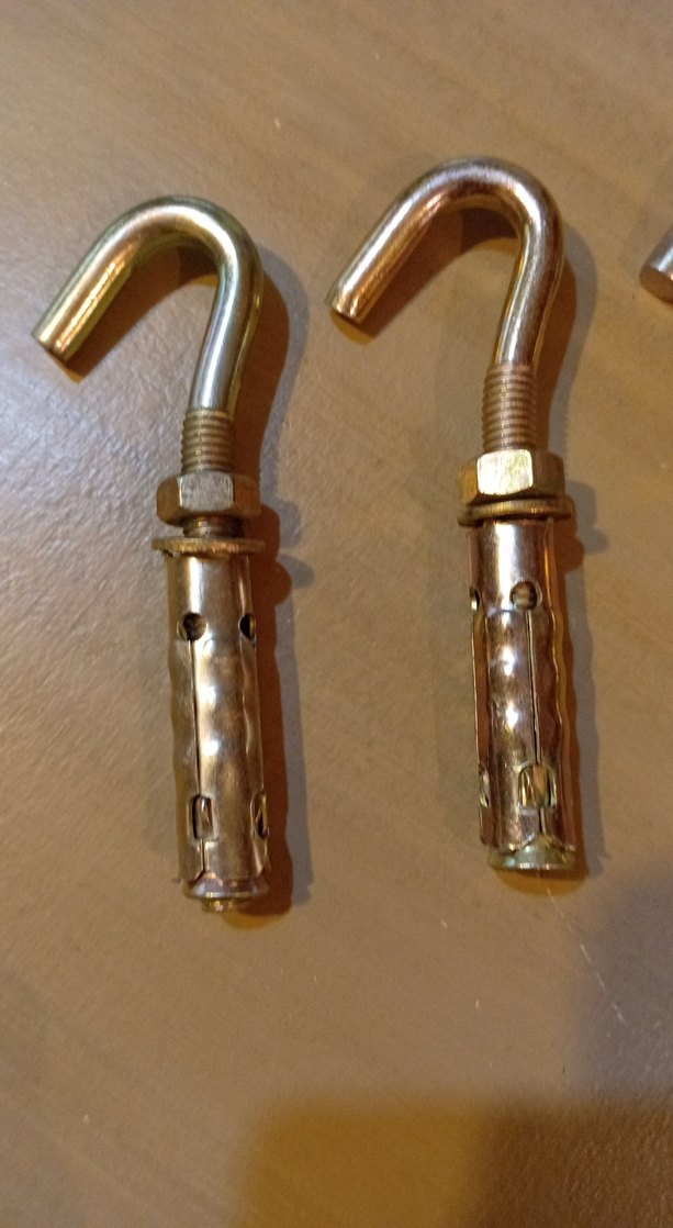 4 Adet Kancalı Çelik Dübel 10 cm - Görsel 5