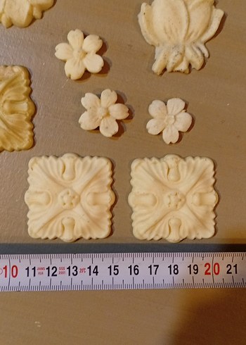 15 Parça Bej Renkli Dekoratif Aplik Seti - Görsel 11