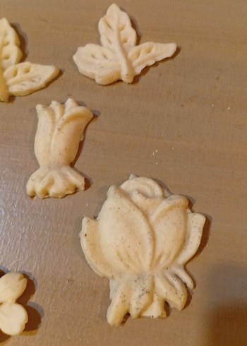 15 Parça Bej Renkli Dekoratif Aplik Seti - Görsel 6