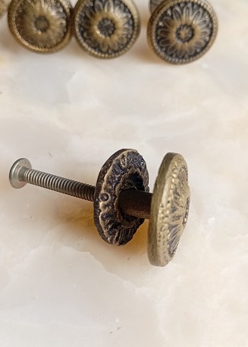 Altın Rengi Vintage Pirinç Mobilya Kulp - Görsel 6