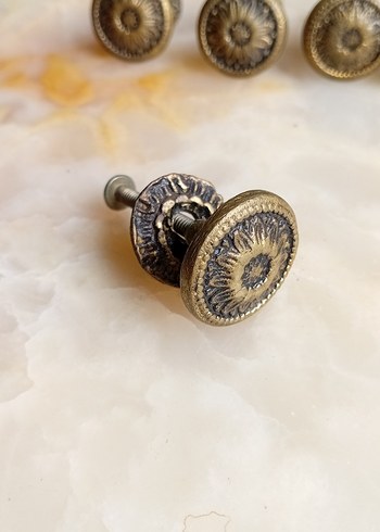 Altın Rengi Vintage Pirinç Mobilya Kulp - Görsel 9