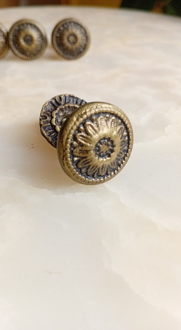 Altın Rengi Vintage Pirinç Mobilya Kulp - Görsel 4