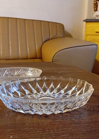 Vintage Parlak Kristal Tabaklar - Görsel 5