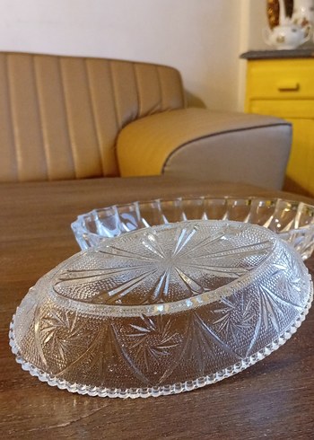 Vintage Parlak Kristal Tabaklar - Görsel 7