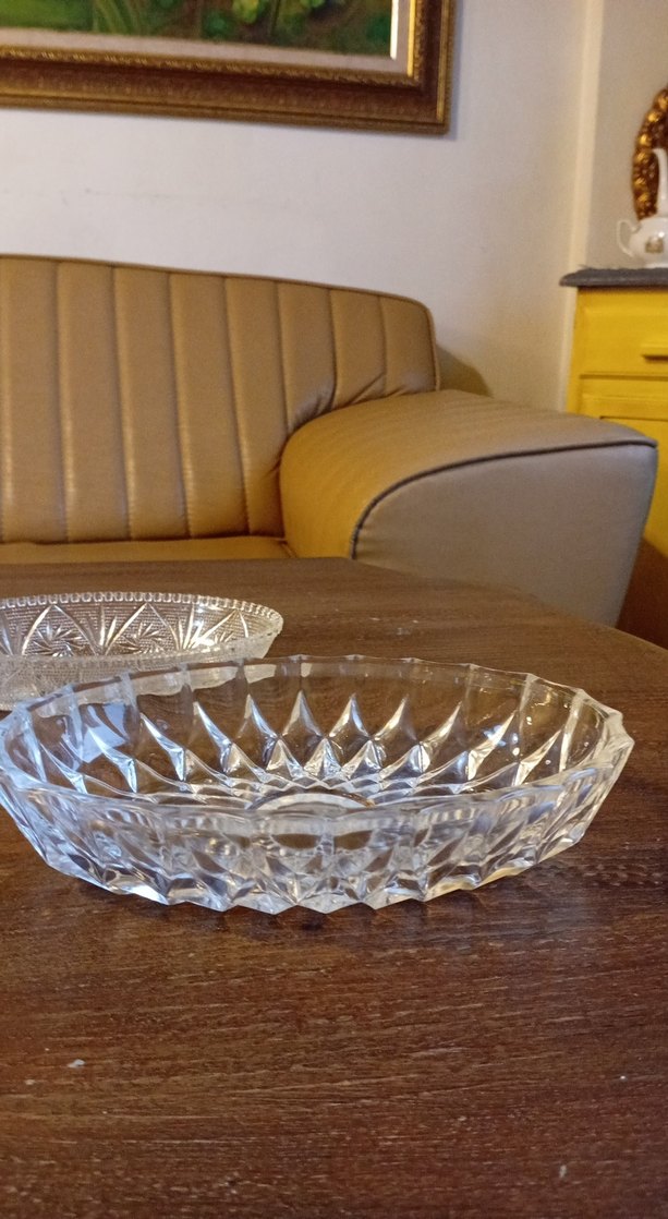 Vintage Parlak Kristal Tabaklar - Görsel 5