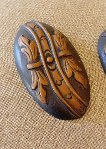 Kahverengi Vintage Nakışlı Mobilya Aplikleri - Görsel 3