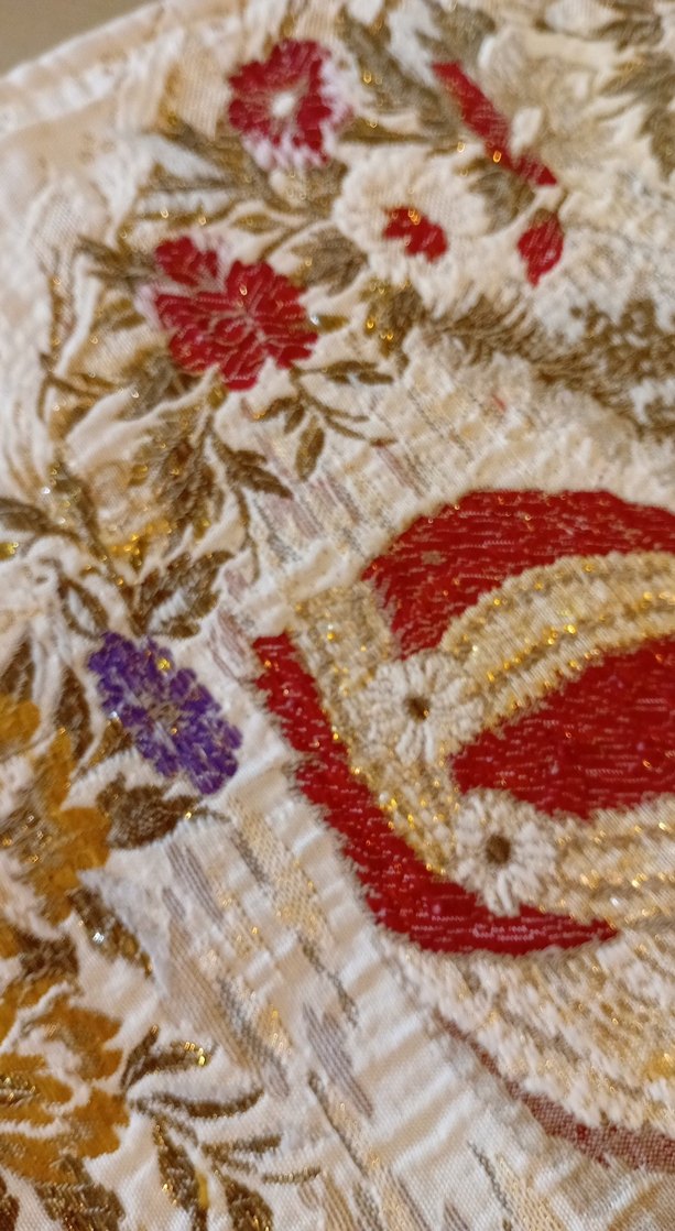 İşlemeli Bej Goblen Kırlent Kılıfı - Görsel 4