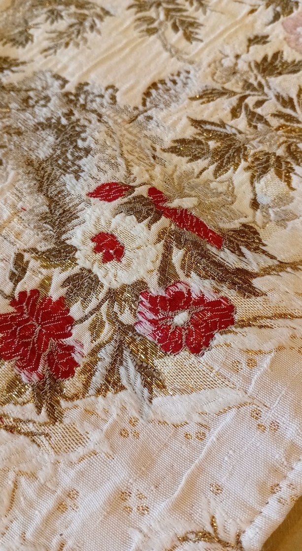 İşlemeli Bej Goblen Kırlent Kılıfı - Görsel 5