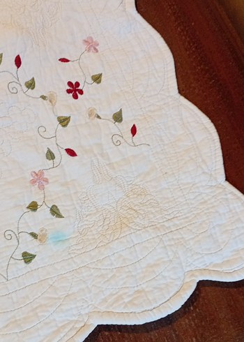 Nakışlı Beyaz Yastık Kırlent Kılıfı - Görsel 7