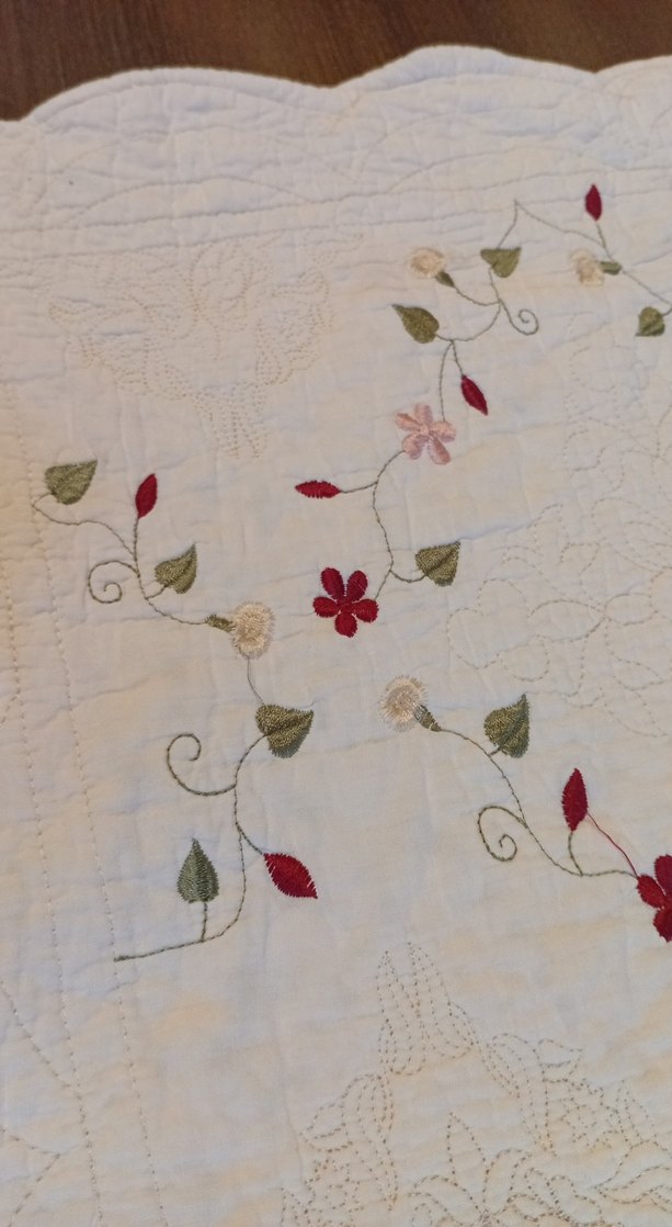 Nakışlı Beyaz Yastık Kırlent Kılıfı - Görsel 4