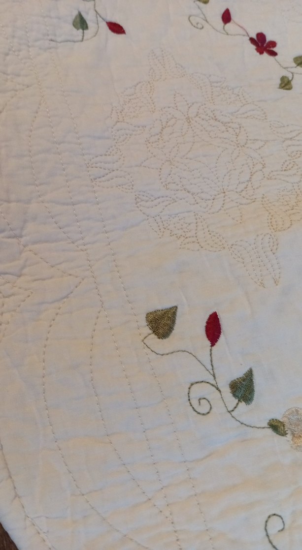 Nakışlı Beyaz Yastık Kırlent Kılıfı - Görsel 3