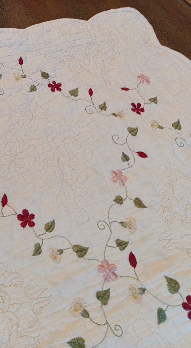 Nakışlı Beyaz Yastık Kırlent Kılıfı - Görsel 5