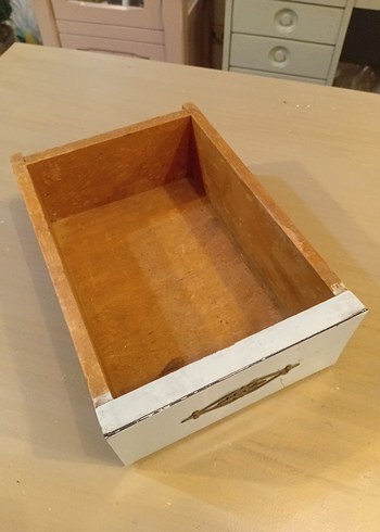 Masif Ahşap Makyaj Organizeri Vintage Çekmece - Görsel 10