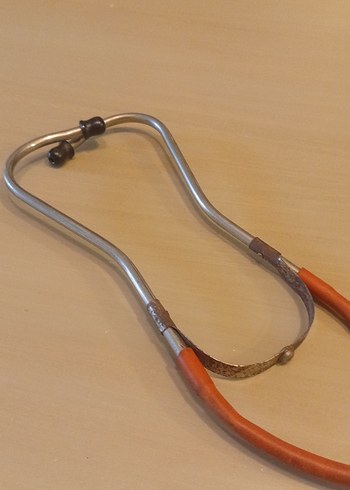 vintage steteskop tıp malzemesi - Görsel 4