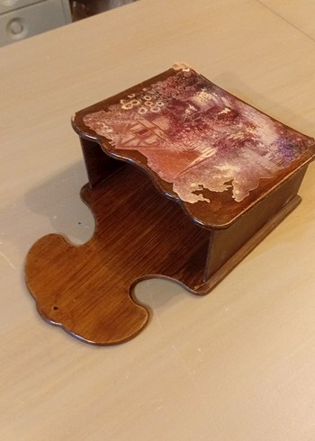 Koyu Kahverengi Ahşap Kaşık ve Çatal Kutusu - Görsel 8